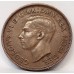 AUSTRALIA 1950Y. HALF 1/2 PENNY . VARIETY . WIRE IN DIE and DIE CRACKS